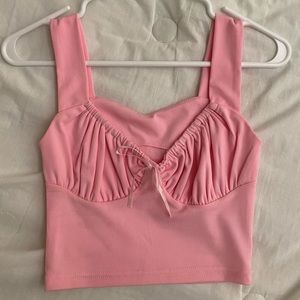 PINK BABYDOLL TOP